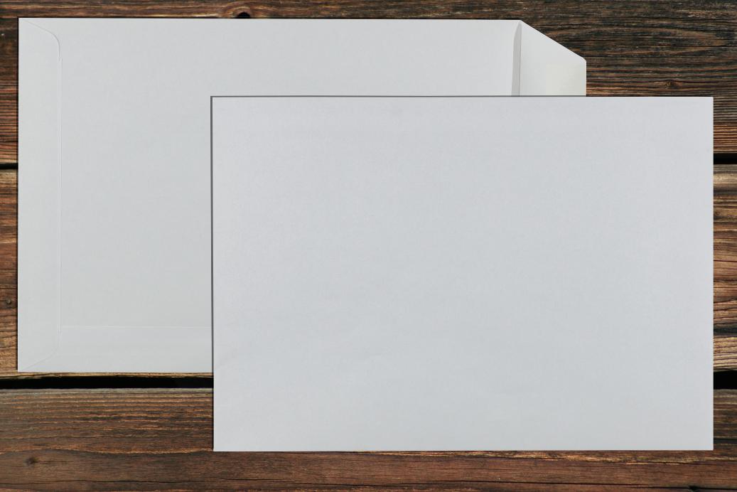 Versandtaschen B5 176x250 mm Nassklebend Weiß 90 g/qm